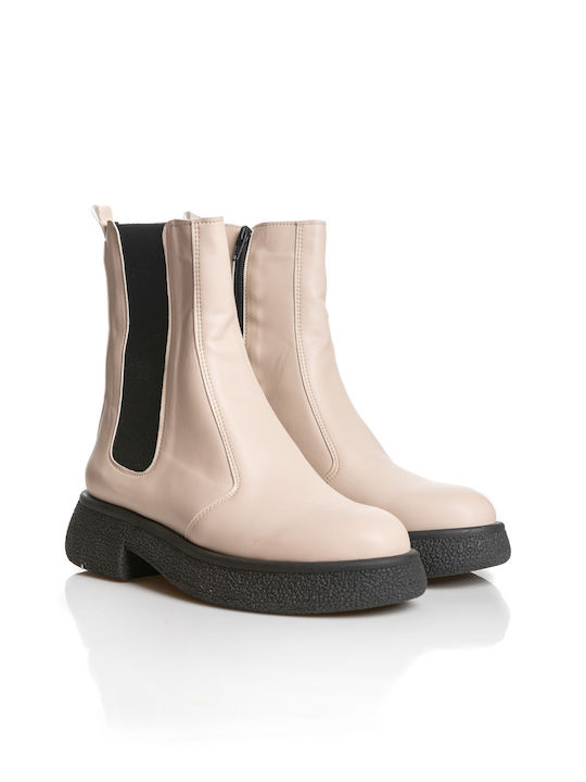 Ioannou Damen Knöchelstiefel Beige