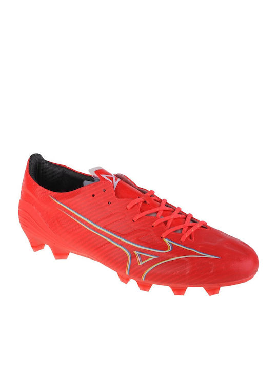 Mizuno Alpha Elite FG Fußballschuhe mit Stollen Rote
