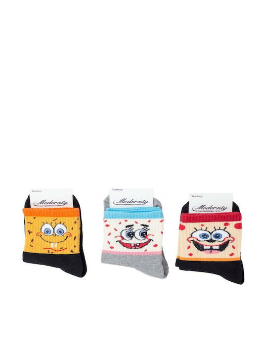 Modernty Γυναικείες Κάλτσες Πολυχρωμο 3Pack