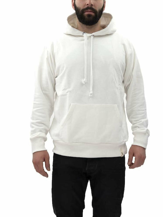 Baker's Dozen Herren Sweatshirt mit Kapuze white