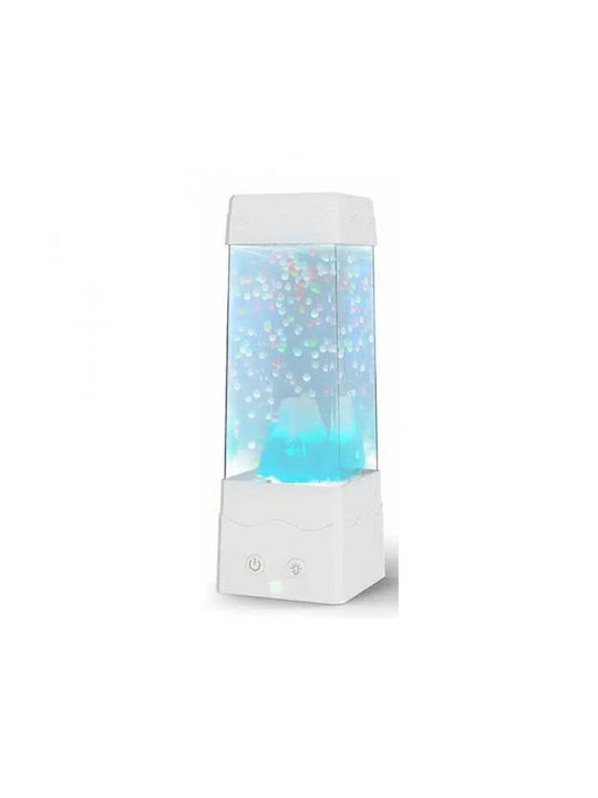 Table Decorative Lamp with RGB Lighting LED Battery White