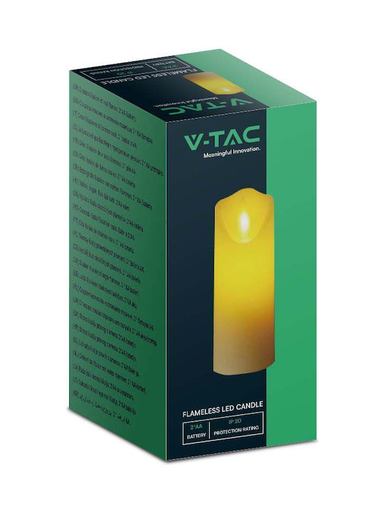 V-TAC Διακοσμητικό Φωτιστικό LED Θερμό Λευκό 2700K Κερί 5.3εκ.