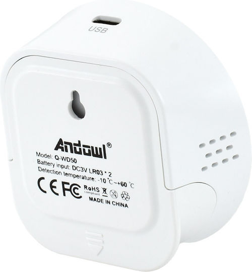 Andowl Q-WD50 Digital Thermometer & Hygrometer for Indoor Use