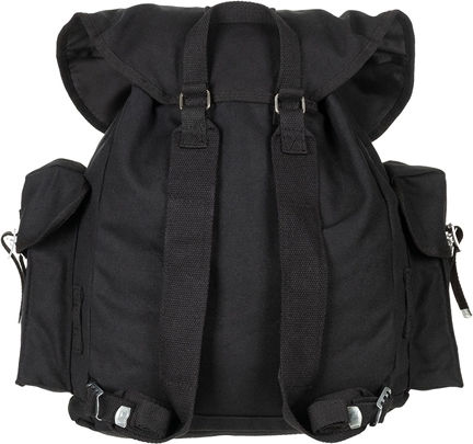 MFH Militärischer Rucksack Rucksack Schwarz 25Es