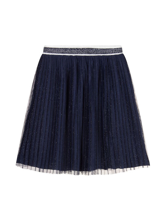 Guess Kids Pleated Tulle Skirt Navy Blue