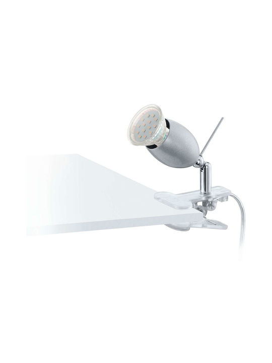 Eglo Banny 1 Office Lamp for Socket GU10 and Clip in White Color