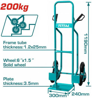 Total Transport Trolley for Weight Load up to 200kg Green