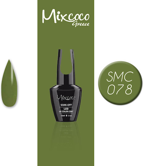 Mixcoco Semipermanent Lac de Unghii 078 cu Glitter SMC078 15ml 1buc