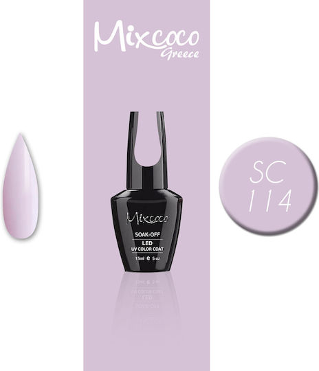 Mixcoco Semi-Permanent Nail Polish 114 SC-114 15ml 1pcs