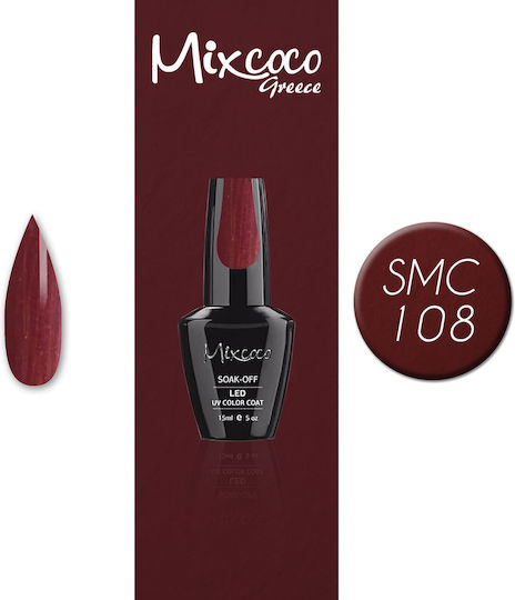 Mixcoco Semi-Permanent Nail Polish 108 with Glitter 108 15ml 1pcs