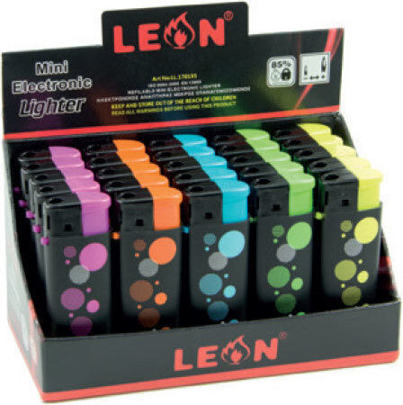 Leonflame Blacklight Mini Brichetă Cu Flacără În Culoare Neagră (Culori Diverse)