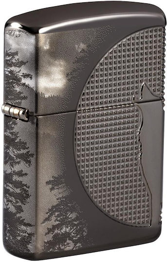 Zippo Armor Ветроустойчив Запалка с Пламък в Сив Цвят