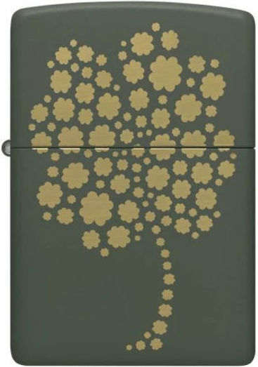Zippo Αντιανεμικός Αναπτήρας Φλόγας Green Matte