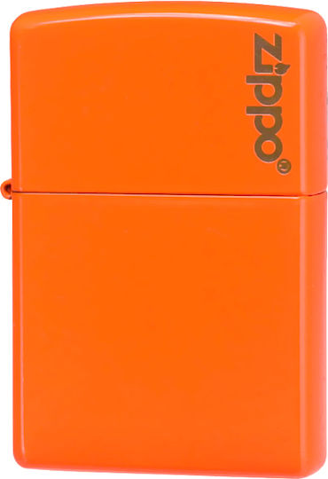 Zippo Αντιανεμικός Αναπτήρας Φλόγας σε Πορτοκαλί χρώμα