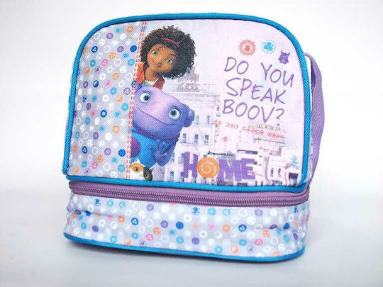 Gim Home School Shoulder Lunch Bag 4.34lt Lilac 15.5 x 14 x 20cm