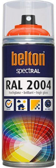 Belton Spray Farbe spectRAL mit Glänzend Effekt Reines Orange RAL 2004 400ml
