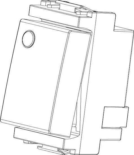 Vimar Recessed Wall Switch Commands Single Without Frame White