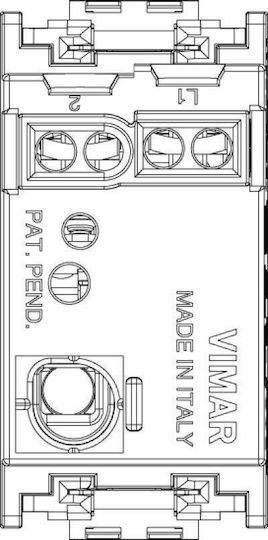 Vimar Recessed Wall Switch Commands Single Without Frame White