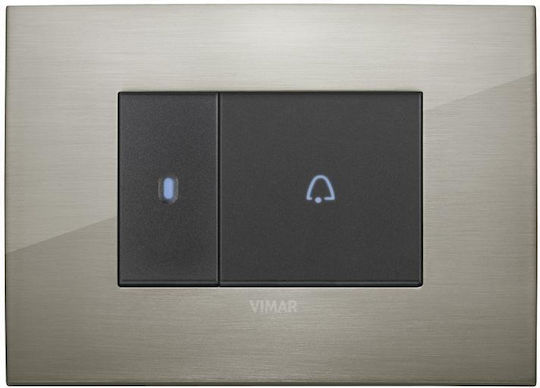 Vimar Arké Comutator De Perete Electric Încastrat Cu Comandă Sens Unic Fără Ramă Alb