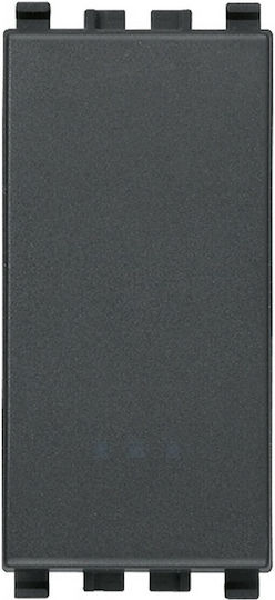 Vimar Vimar Recessed Wall Switch Commands One-Way Without Frame Gray