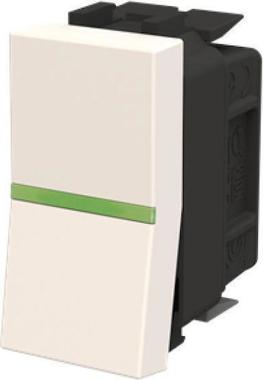 Abb Zenit Recessed Wall Switch Commands Single Without Frame White