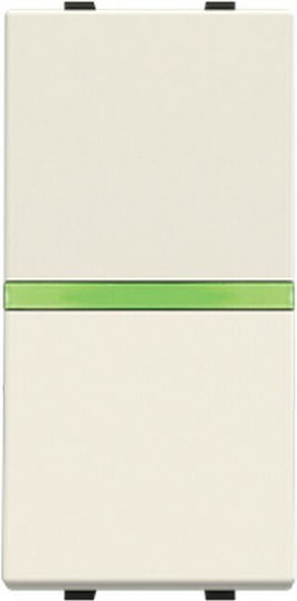 Abb Zenit Recessed Wall Switch Commands Single Without Frame White