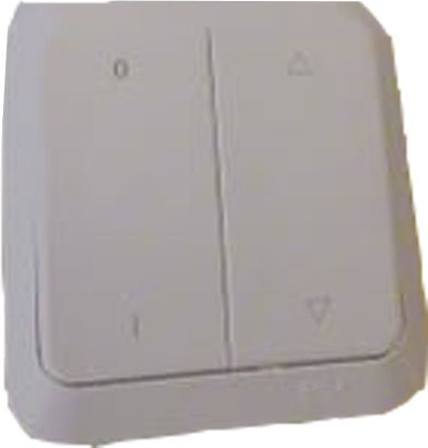 Bassiakos Aqua Waterproof Wall-Mounted Electrical Wall Switch Rolling Shutters Two-Way Without Frame White L1195