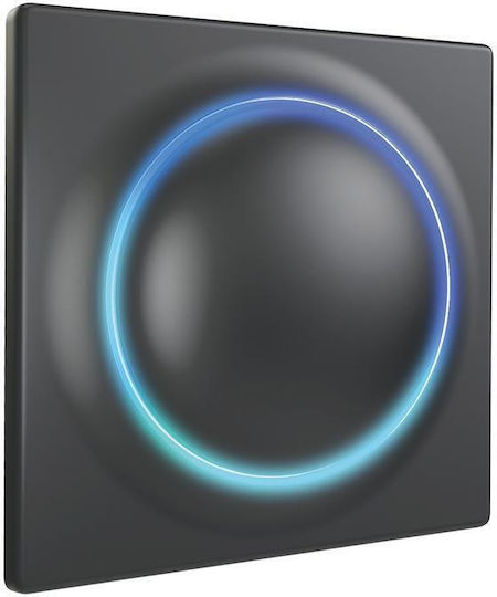 Fibaro Walli Comutator De Perete Electric Cu Comenzi Sens Unic Cu Ramă Neagră