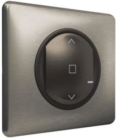 Legrand Legrand Celiane Wall-mounted Electrical Wall Switch Rolling Shutters Single with Gray Frame