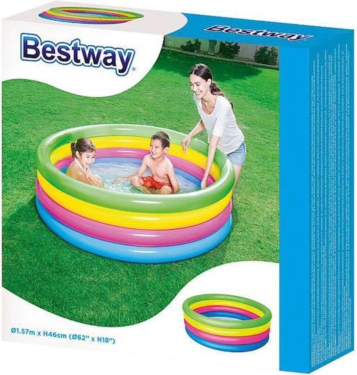 Bestway Children's Round Swimming Pool PVC 522L Inflatable 157x46cm