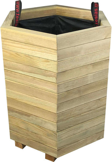 Tesias Pot Wooden 52x45cm.
