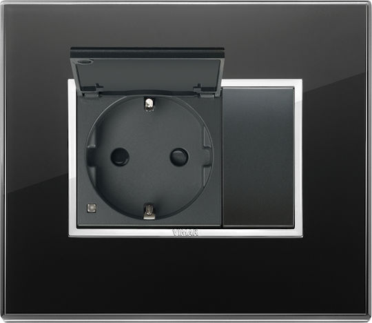 Vimar Eikon Power Socket Gray 1pcs