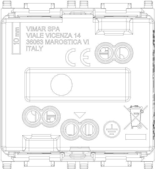 Vimar Plana Power Socket White 1pcs