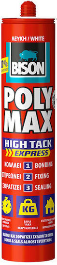 Bison Poly Max High Tack Express Sealant Silicone White 440gr