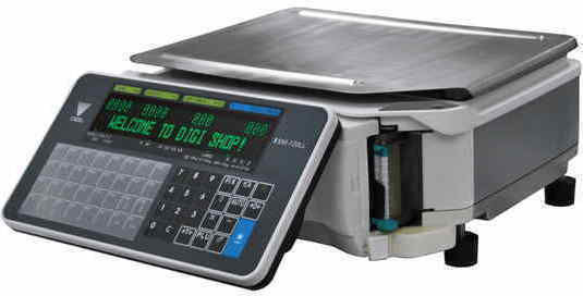 Digi Systems SM-120LL B Ηλεκτρονική Ζυγαριά Λιανικής με Δυνατότητα Εκτύπωσης Ετικετών με Ικανότητα Ζύγισης 15kg και Ακρίβεια 5gr