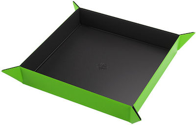 Gamegenic Magnetic Square Dice Tray - Black/green