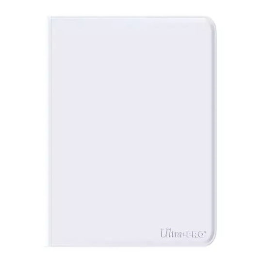 Ultra Pro 12-Pocket Zippered Pro-Binder Binder 12-Pocket Standard Size White