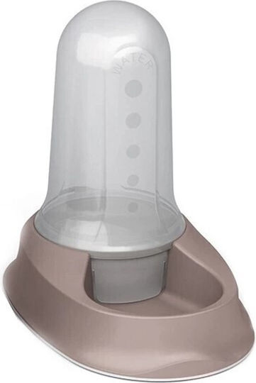 Stefanplast Chic Automatisch Schale mit Behälter Futter für Hund & Katze 2x 800ml in Grau Farbe