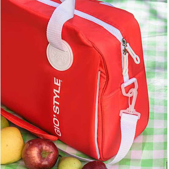 GioStyle Ισοθερμική Τσάντα Ώμου Italy 245.2305293 Red 20 λίτρων Μ40.5 x Π17 x Υ31.5εκ.
