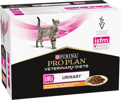 Purina Proplan Veterinary Diets Ur St Ox Wet Food for Adult Cat in Pouch with Chicken Diet 85gr