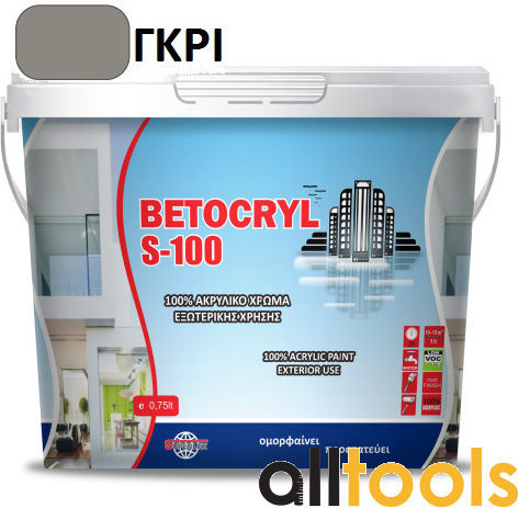Superlux Concrete Paint Acrilyc Betocryl S100 Grey 750ml