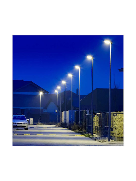 V-TAC Εξωτερικό Φωτιστικό LED Δρόμου 50W με Ψυχρό Λευκό Φως IP65 Μαύρο