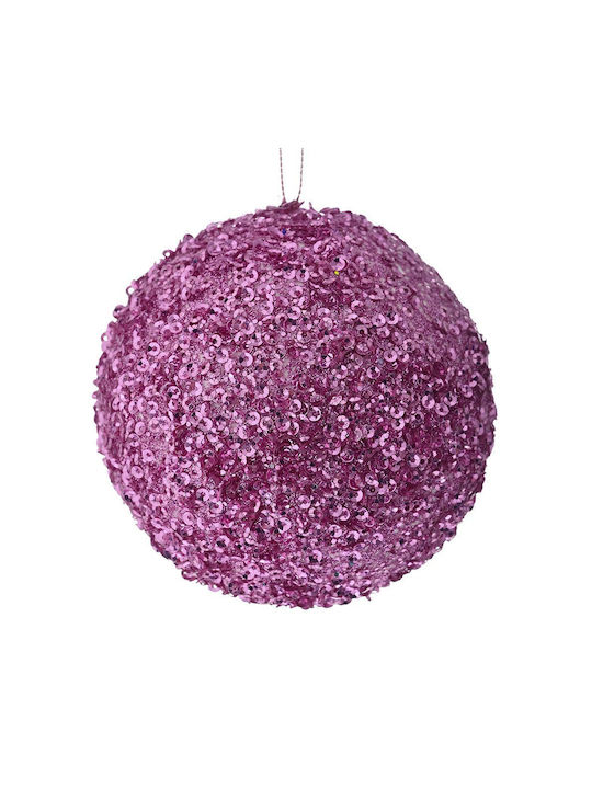 Iliadis Christmas Plastic Ball Ornament Pink