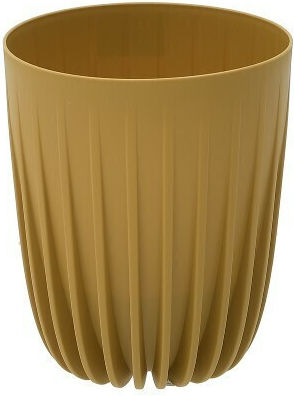 Click Planter Plastic Yellow 19x19x23cm.