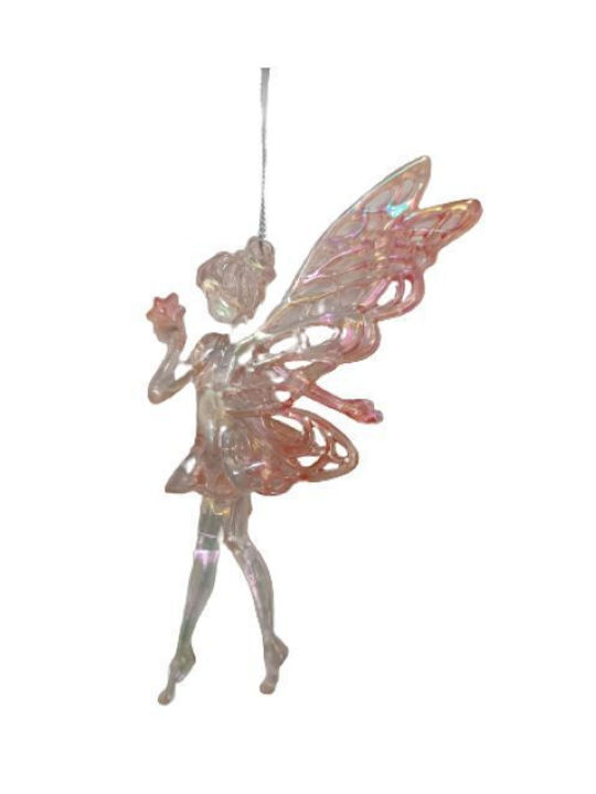 Fun World Christmas Αcrilyc Fairy Ornament Transparent 14cm