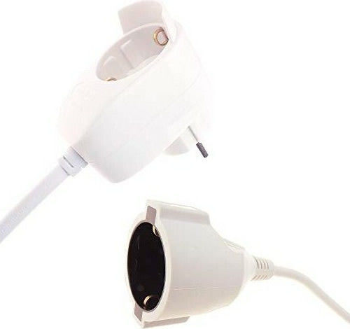REV Extension Powersplit 5m 1 Platz mit Kabel 5m Weiß