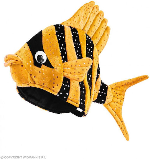 Fish With Orange Black Stripes Carnival Hat Orange