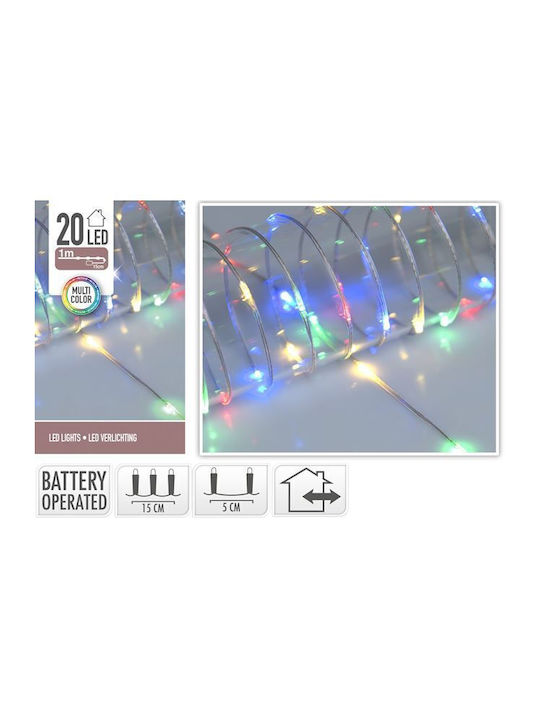20 Lichter LED 1m. Weiße in Zeichenfolge 1Stück