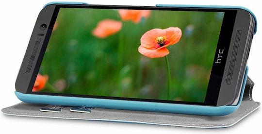 Covert Brieftasche Hellblau (HTC Eins)