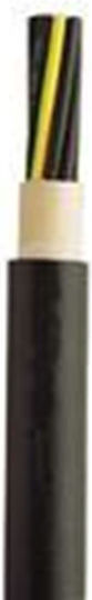Nexans NYY Power Cord with Diameter 5x1.5mm² in Black Color 1m 1pcs